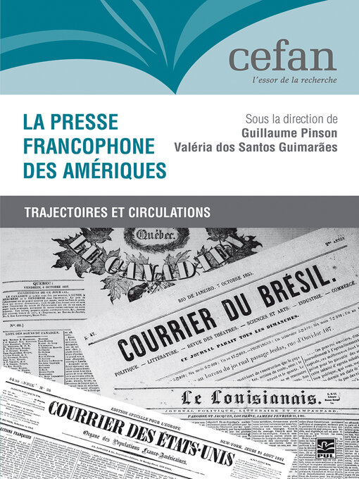 Title details for La presse francophone des Amériques by Guillaume Pinson - Available